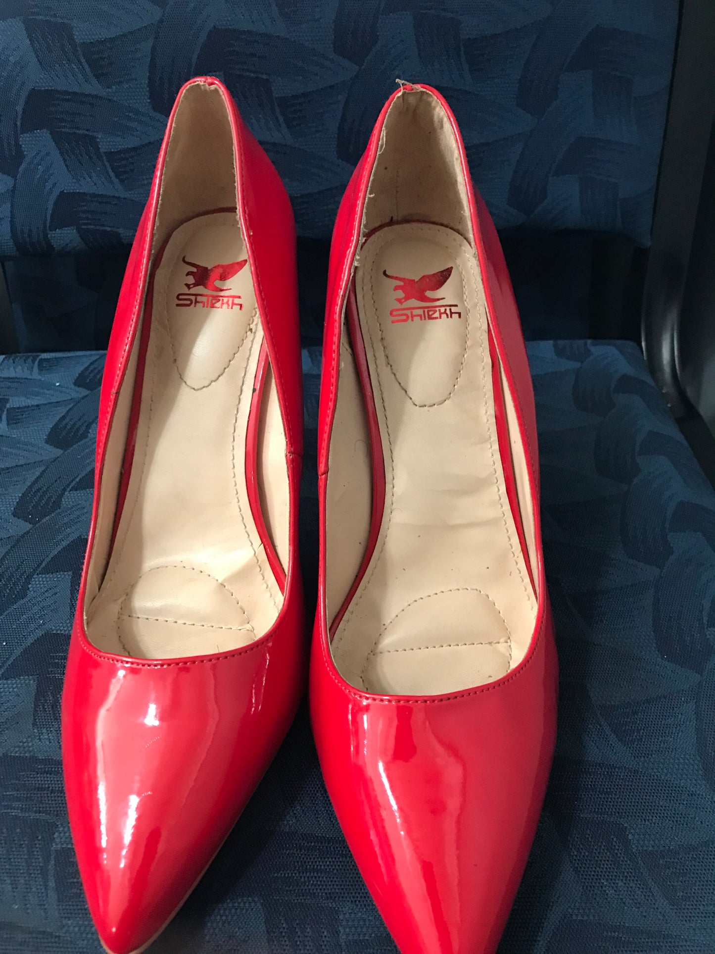 Women's Red Patented High Heels size 9