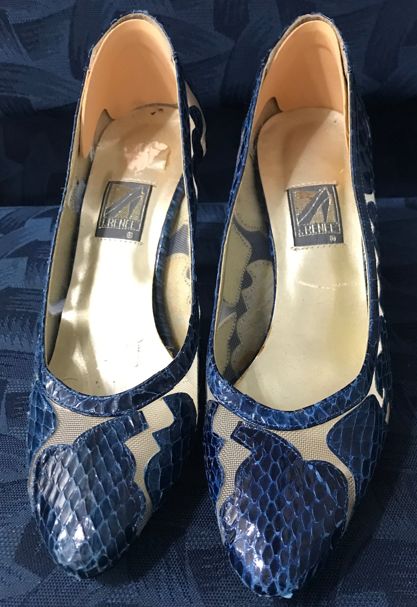 Women's Blue/Nude High Heels size 7M