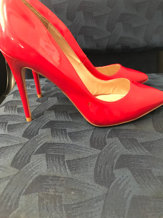 Women's Red Patented High Heels size 9