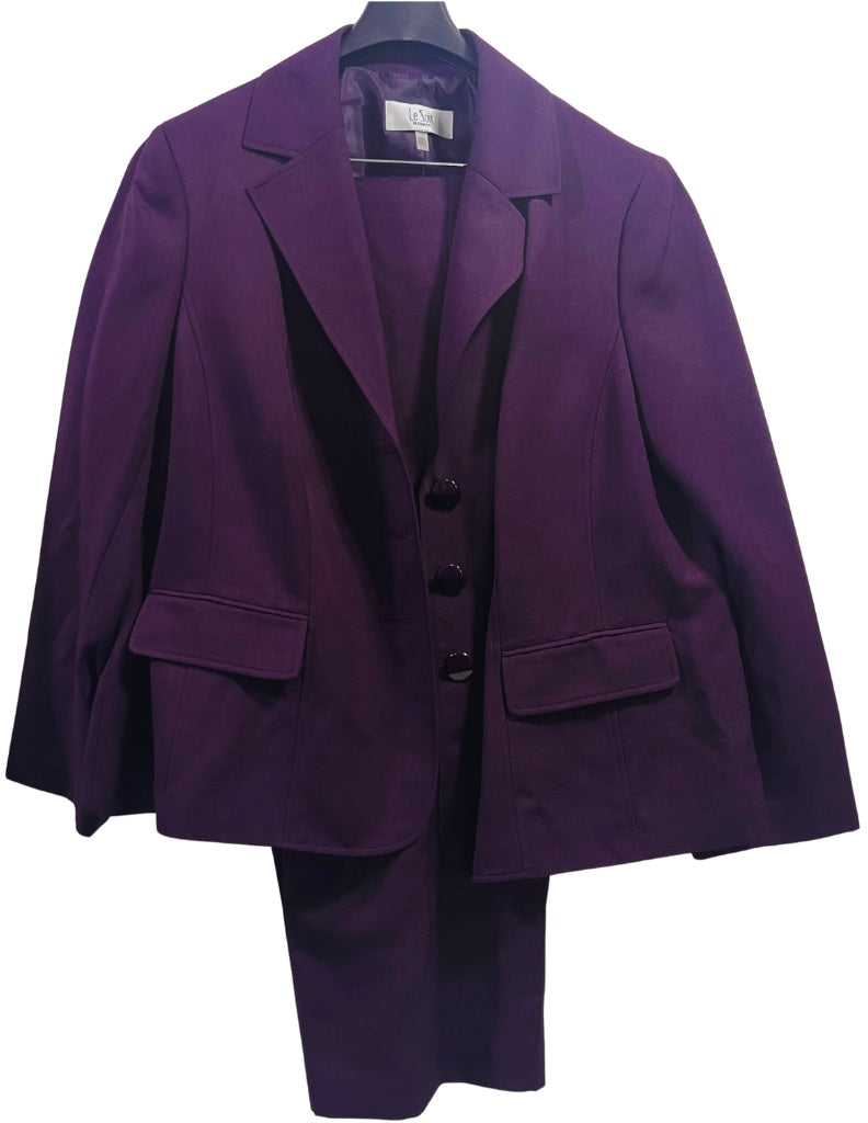 Long Sleeve Women's Purple Suit 18W